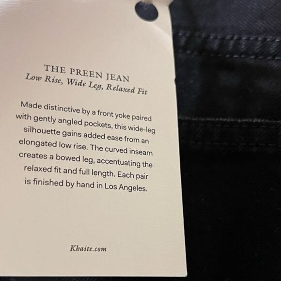 Khaite Jeans Preen Wide Leg Arc Barrels Sz 28 - Picture 11 of 11